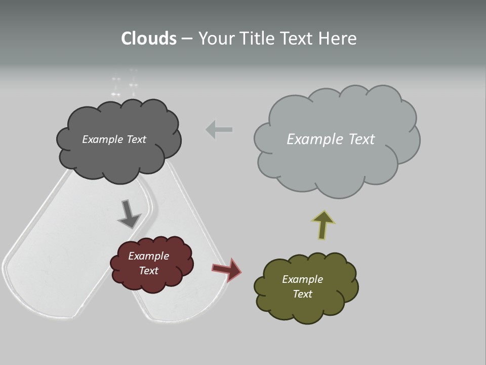 A Dog Tag On A Chain With A Black Background PowerPoint Template