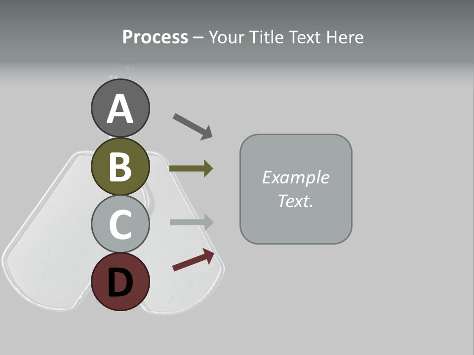 A Dog Tag On A Chain With A Black Background PowerPoint Template