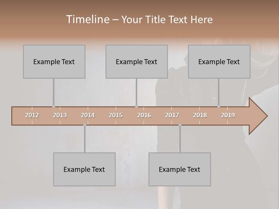 A Woman In Black Is Posing With Her Hair Blowing In The Wind PowerPoint Template