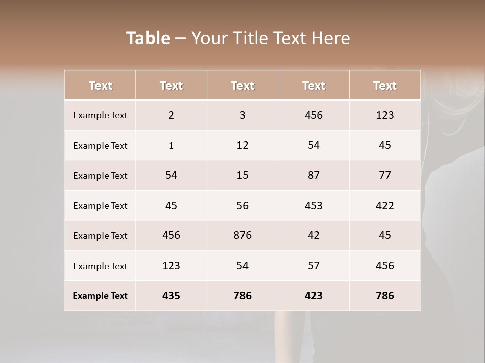 A Woman In Black Is Posing With Her Hair Blowing In The Wind PowerPoint Template