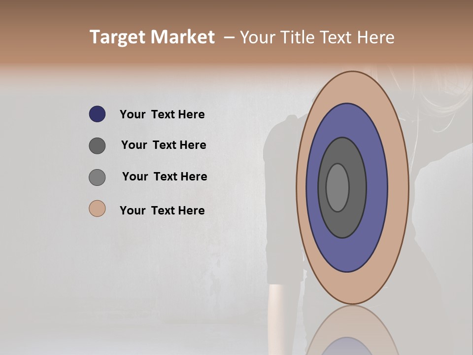 A Woman In Black Is Posing With Her Hair Blowing In The Wind PowerPoint Template