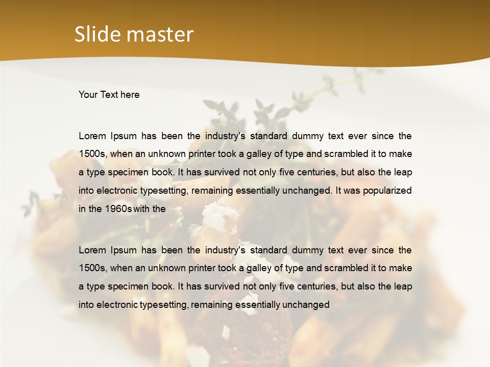 Restaurant Thyme Culinary PowerPoint Template