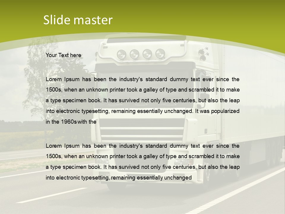 African Architect Leather PowerPoint Template