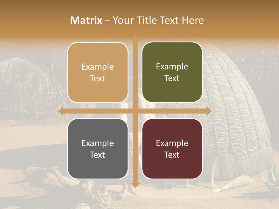 African Architect Leather PowerPoint Template