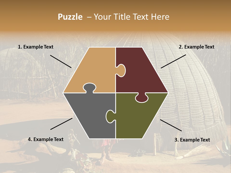 African Architect Leather PowerPoint Template