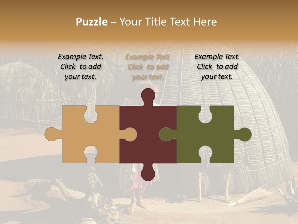 African Architect Leather PowerPoint Template