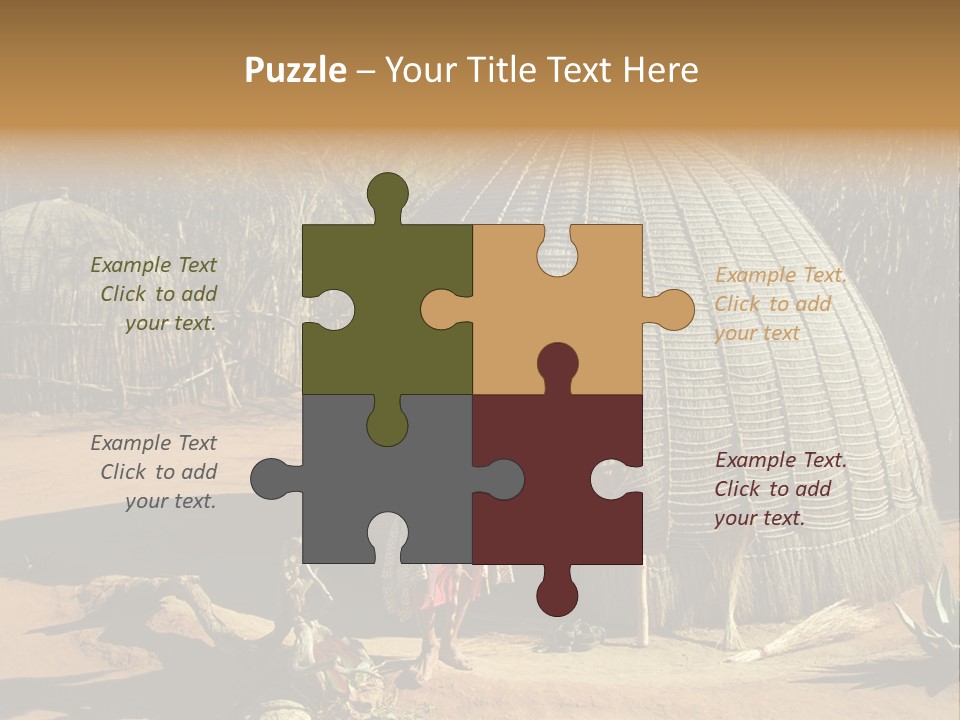 African Architect Leather PowerPoint Template