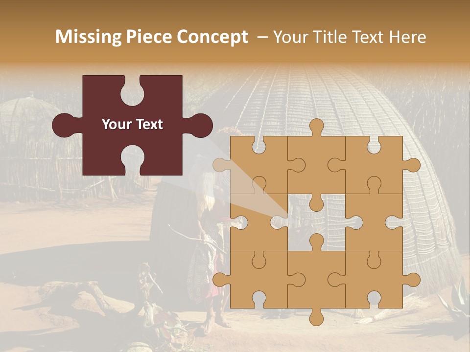 African Architect Leather PowerPoint Template