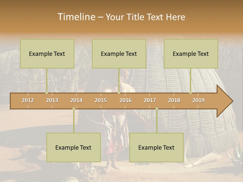 African Architect Leather PowerPoint Template