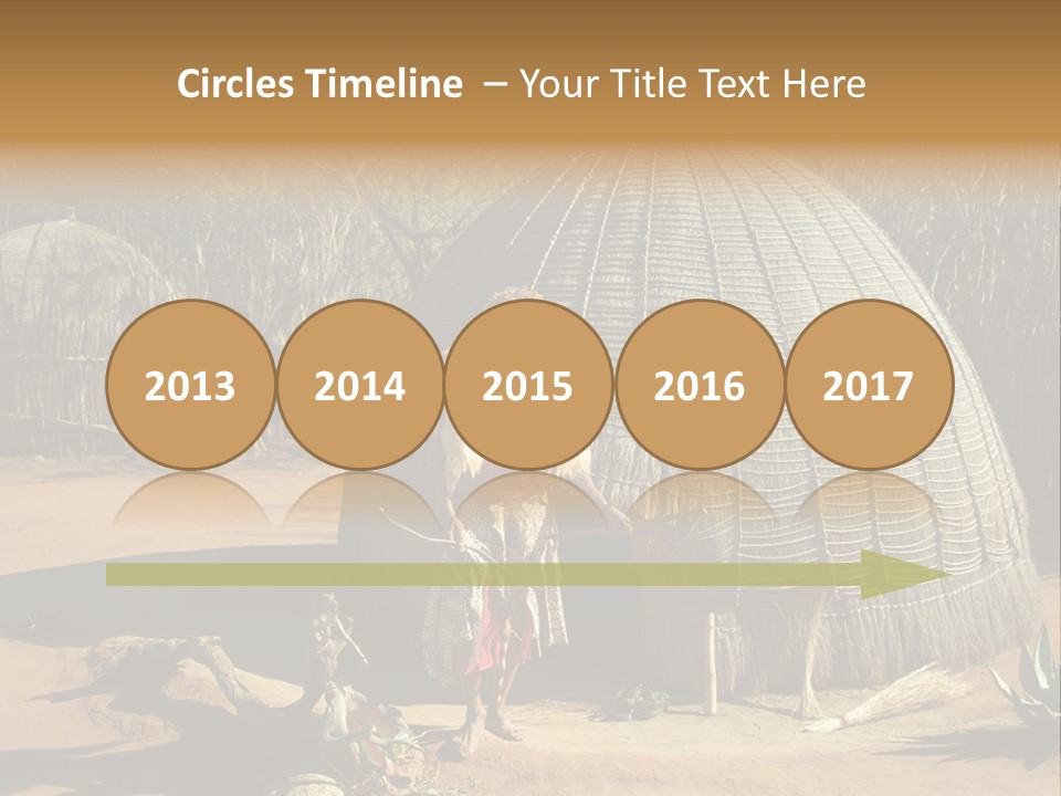 African Architect Leather PowerPoint Template