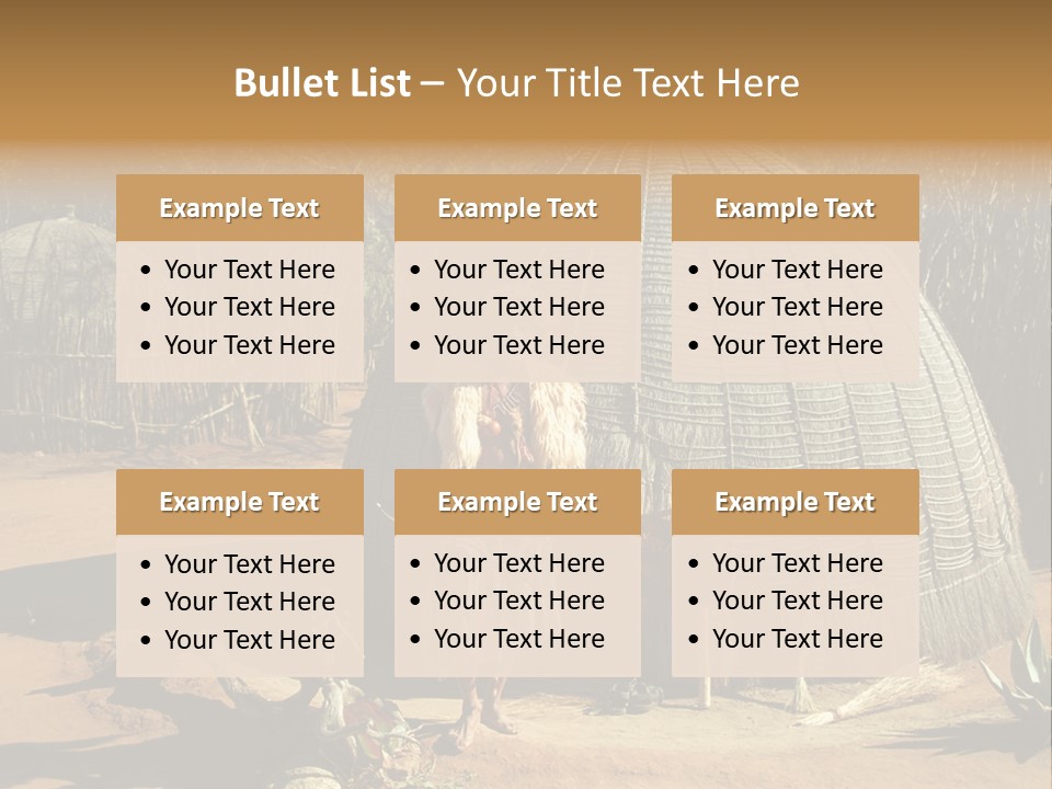 African Architect Leather PowerPoint Template