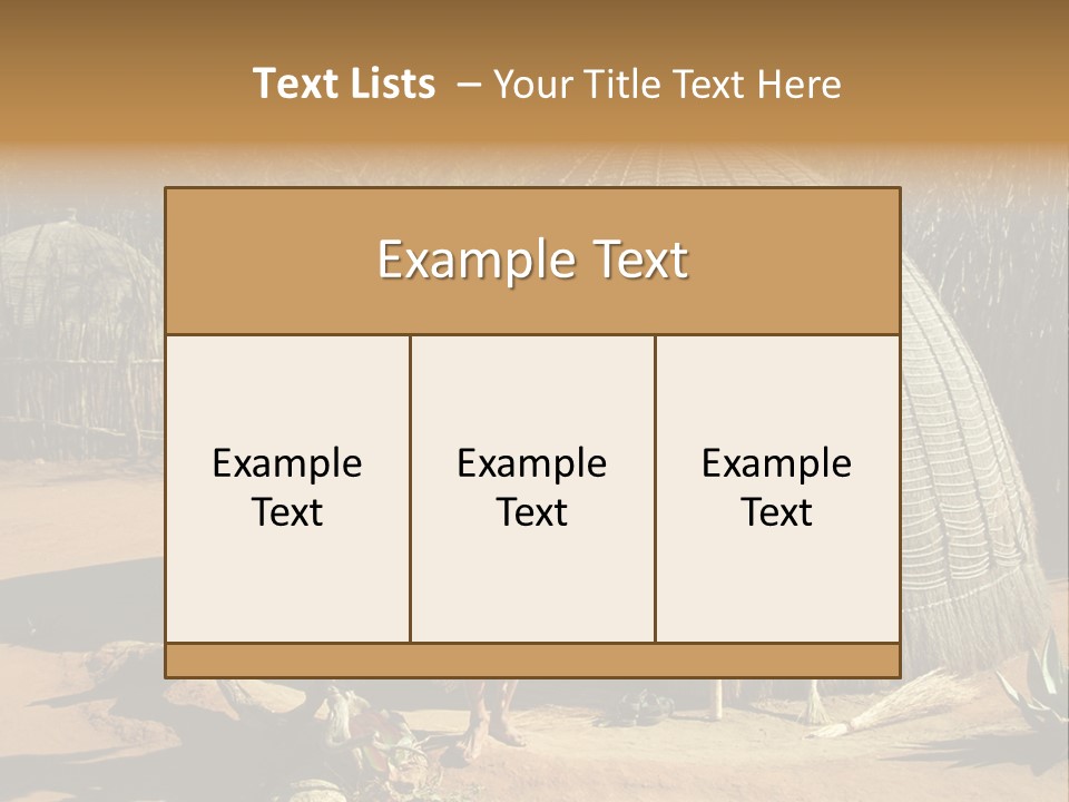 African Architect Leather PowerPoint Template
