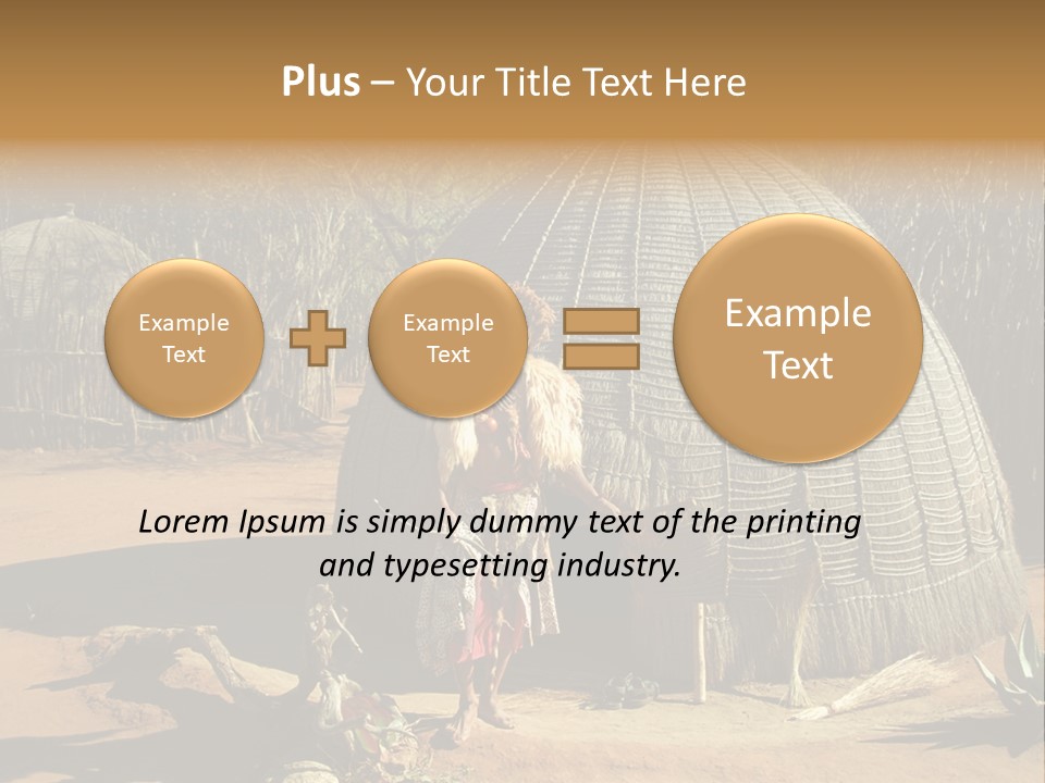 African Architect Leather PowerPoint Template