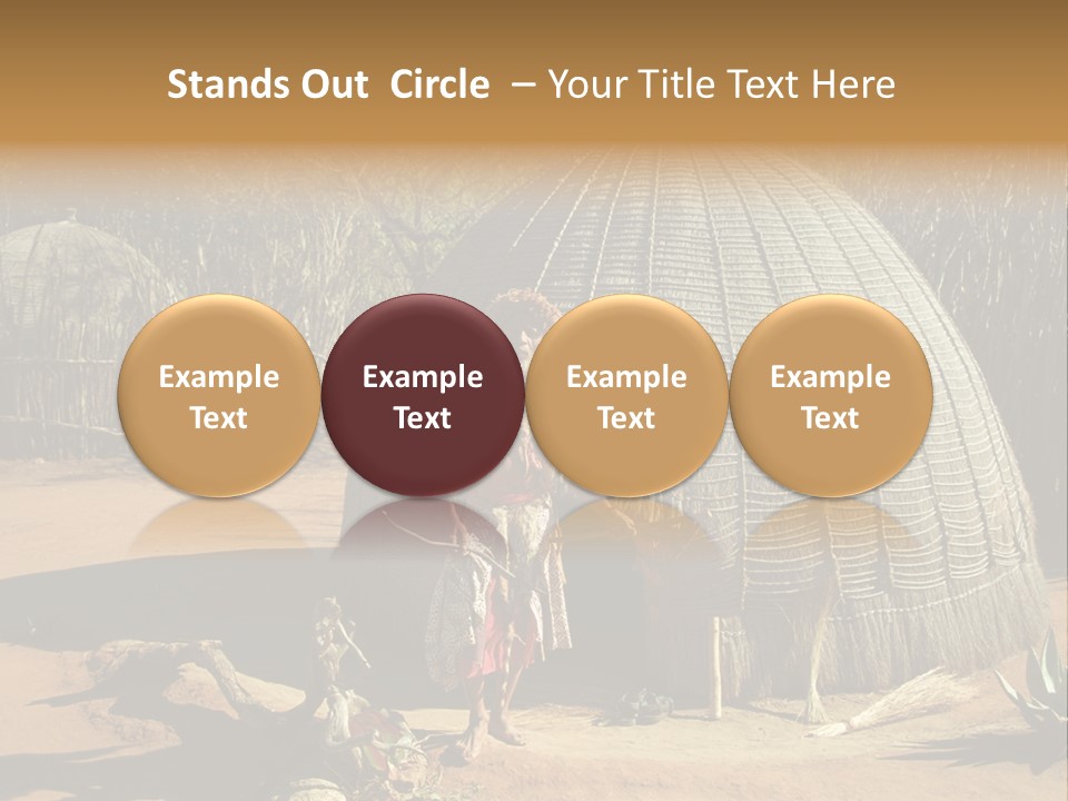 African Architect Leather PowerPoint Template