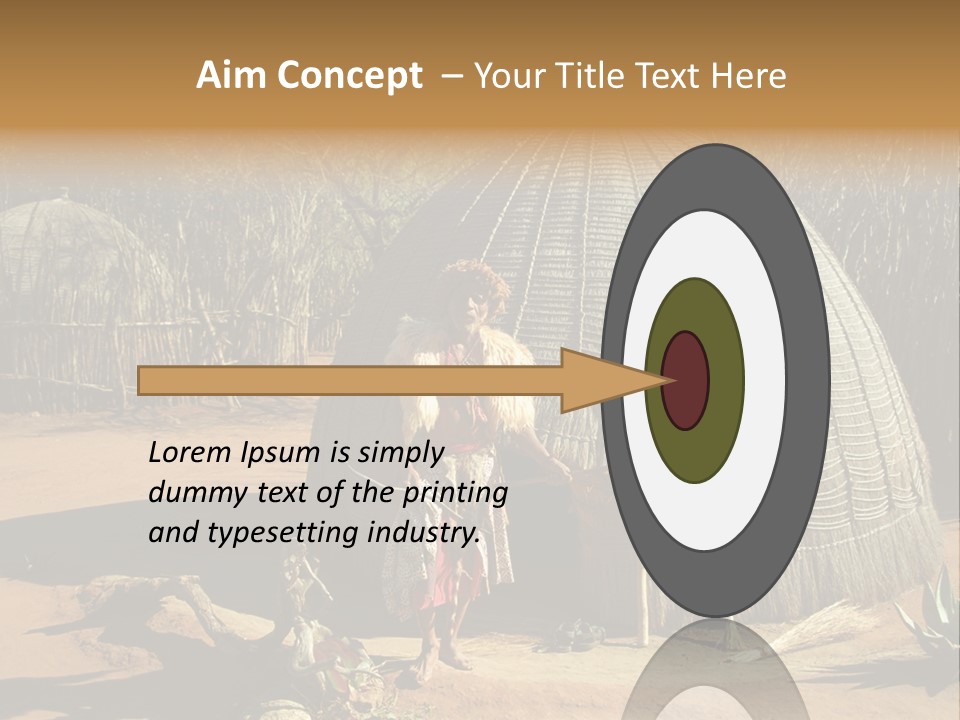 African Architect Leather PowerPoint Template