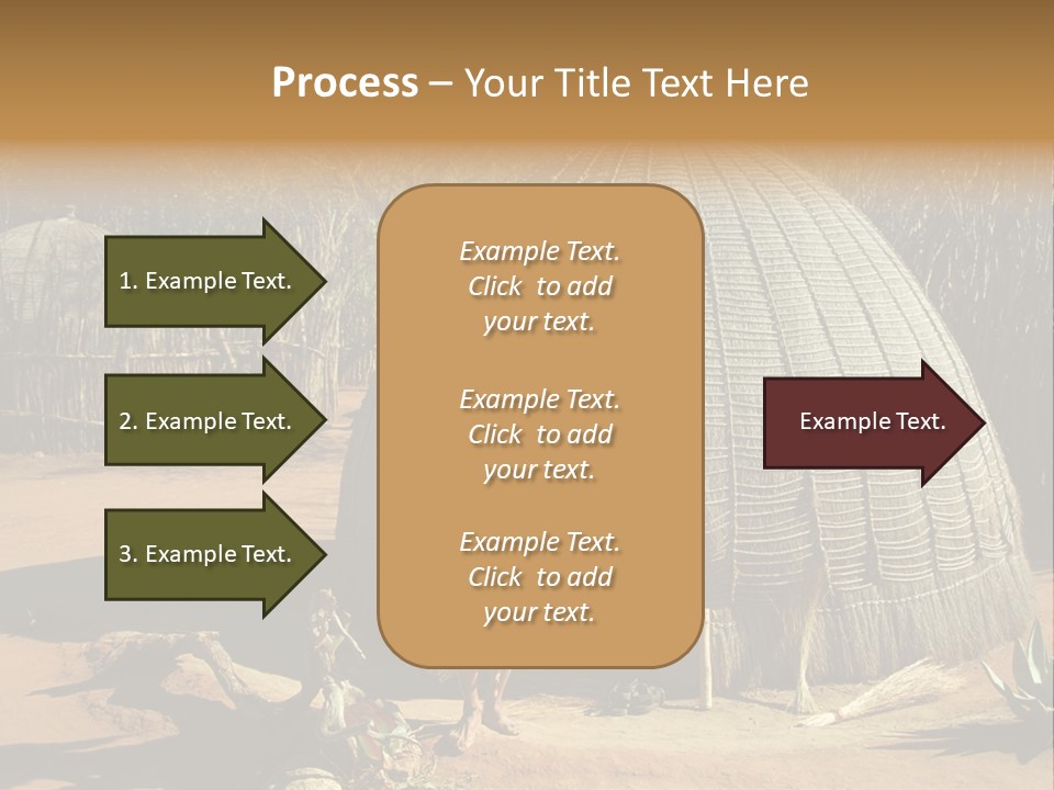 African Architect Leather PowerPoint Template