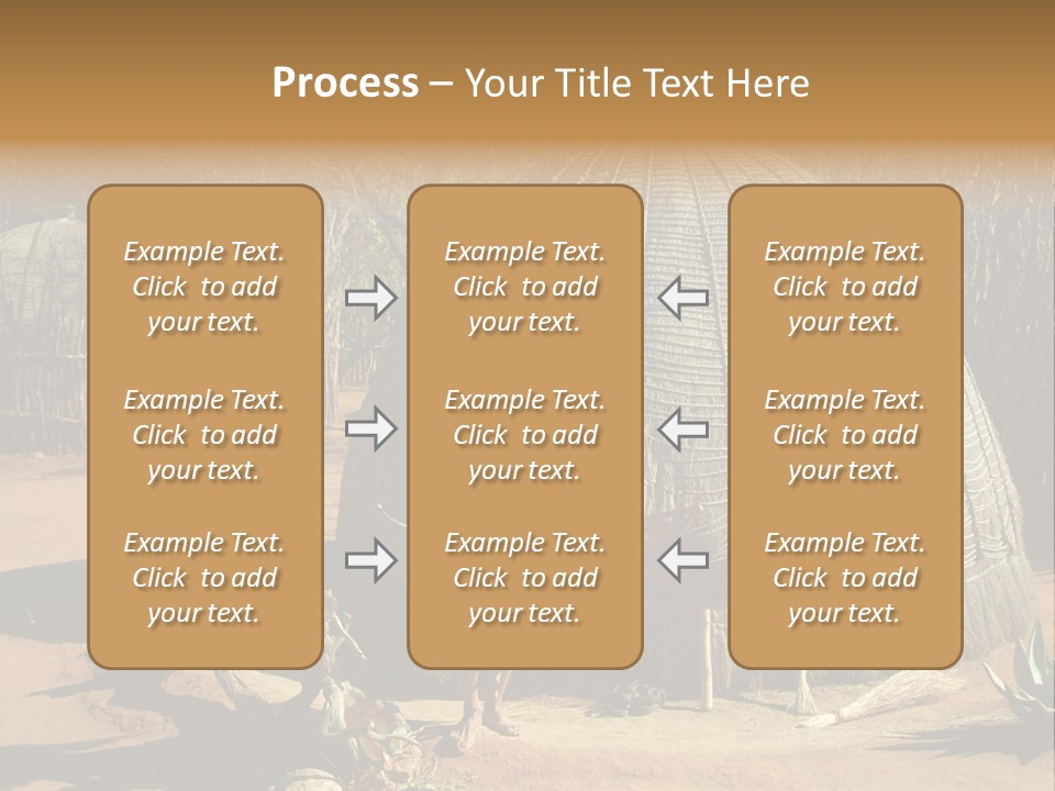 African Architect Leather PowerPoint Template