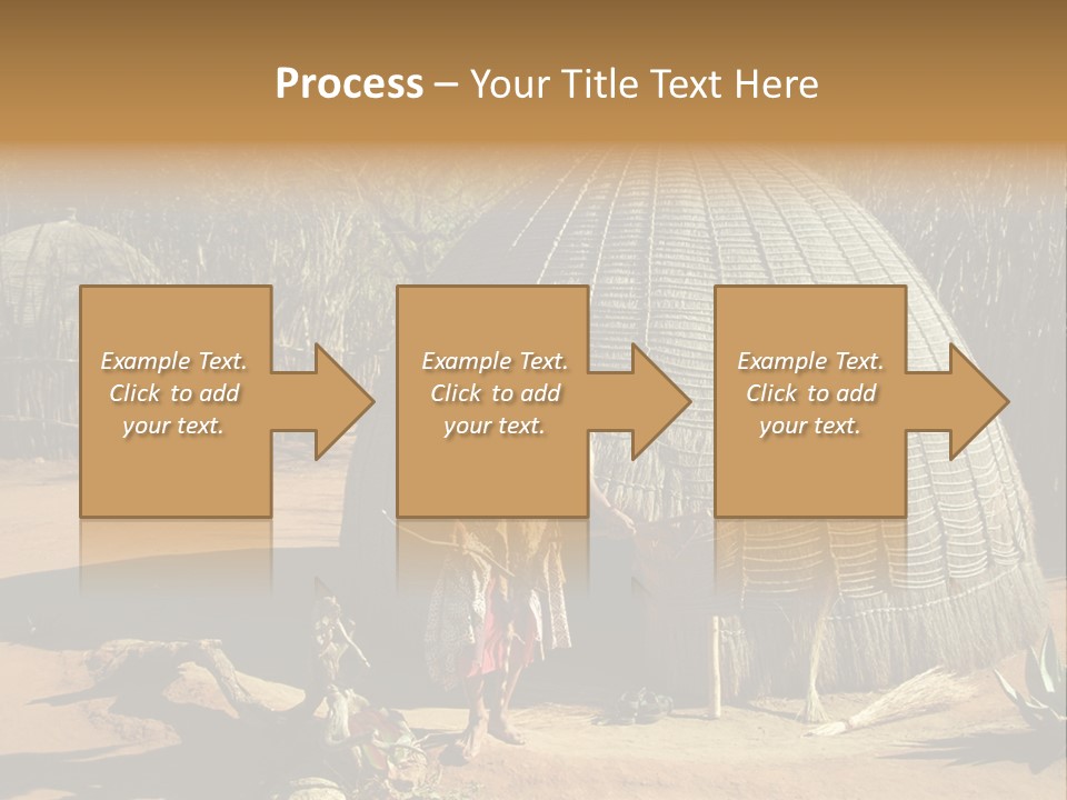 African Architect Leather PowerPoint Template