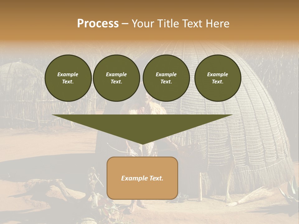 African Architect Leather PowerPoint Template