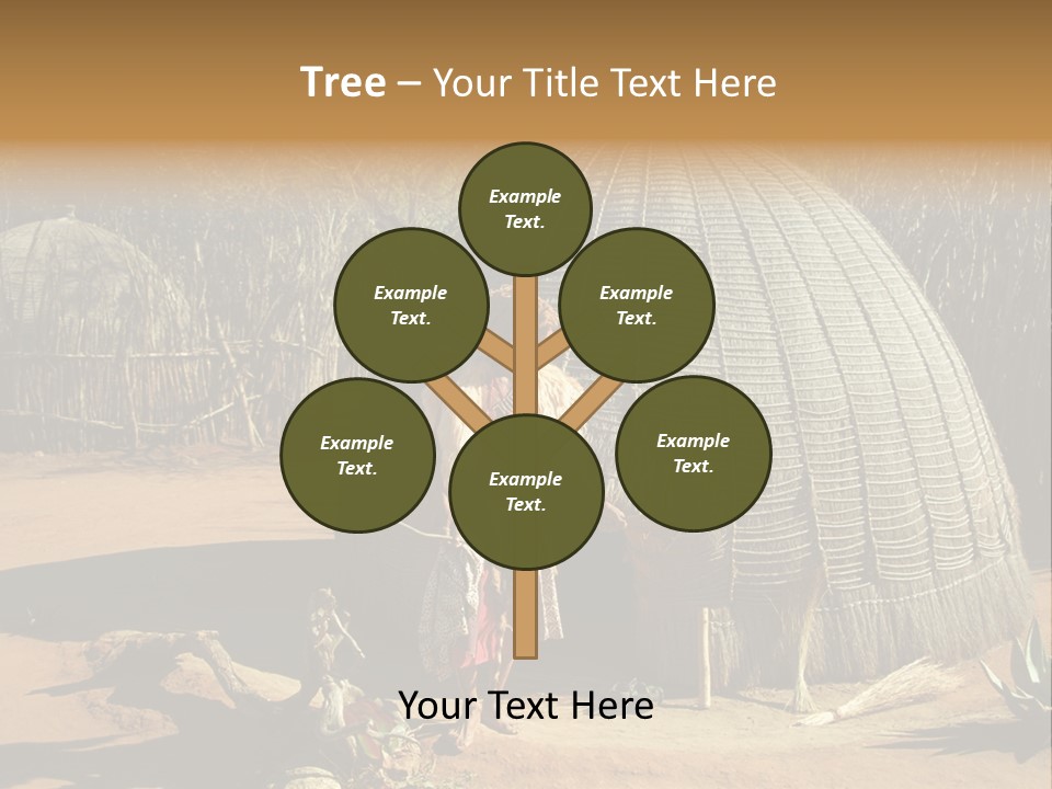 African Architect Leather PowerPoint Template