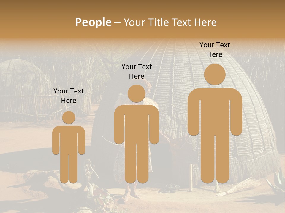 African Architect Leather PowerPoint Template