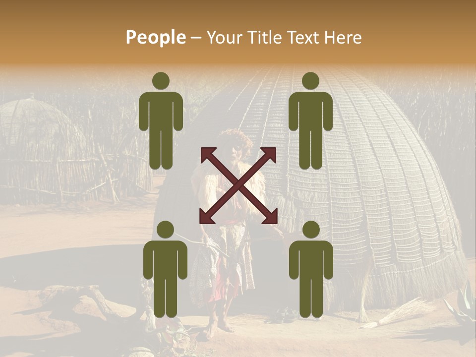 African Architect Leather PowerPoint Template