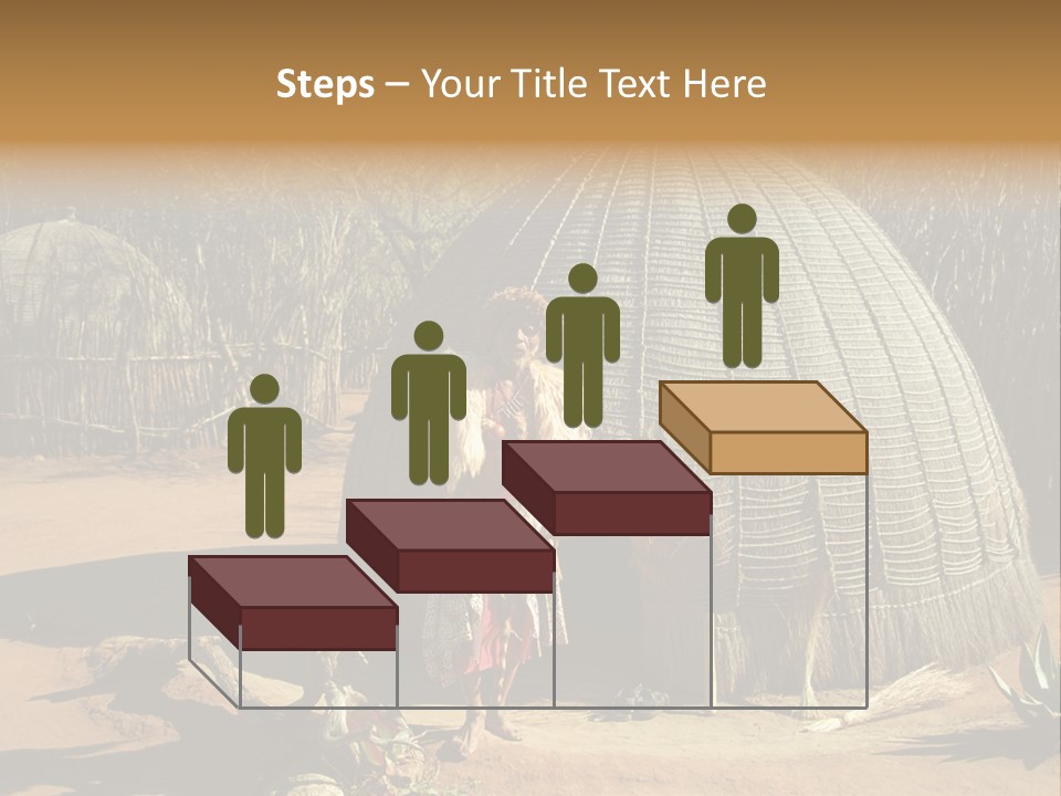 African Architect Leather PowerPoint Template