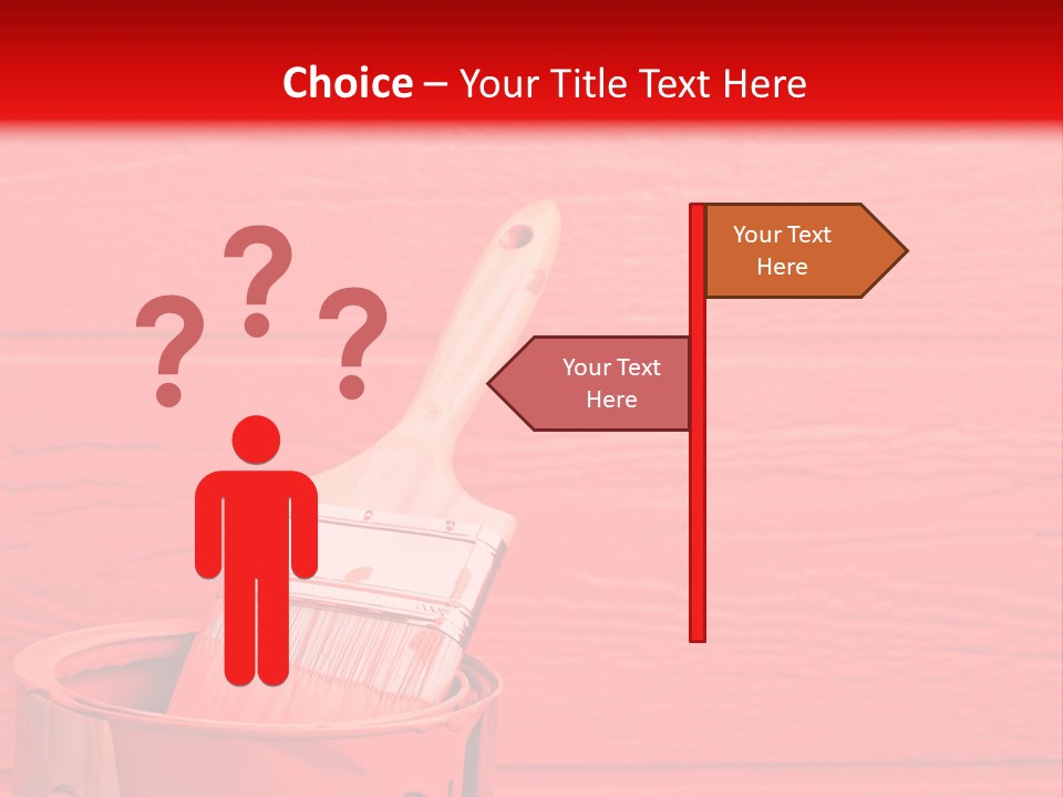 Holding Clipboard Contemporary PowerPoint Template