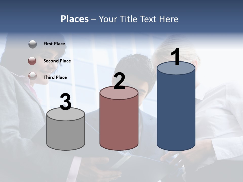 Holding Clipboard Contemporary PowerPoint Template