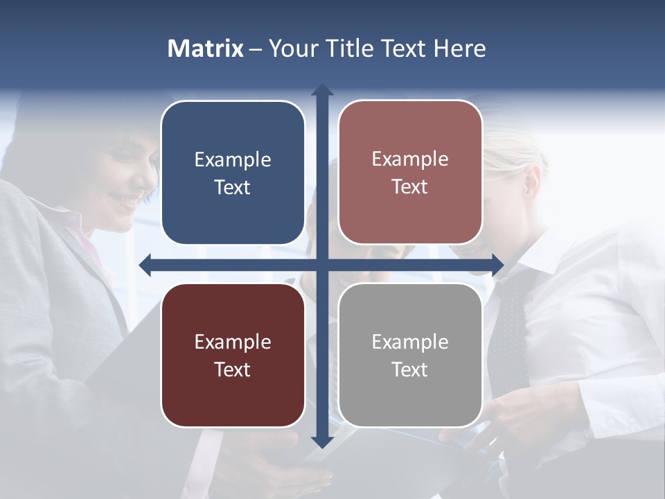 Holding Clipboard Contemporary PowerPoint Template