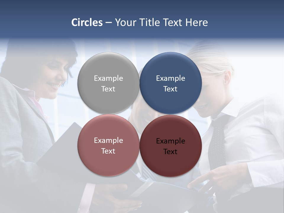 Holding Clipboard Contemporary PowerPoint Template