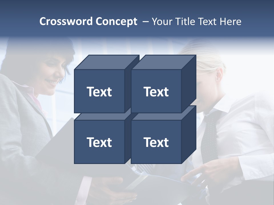 Holding Clipboard Contemporary PowerPoint Template