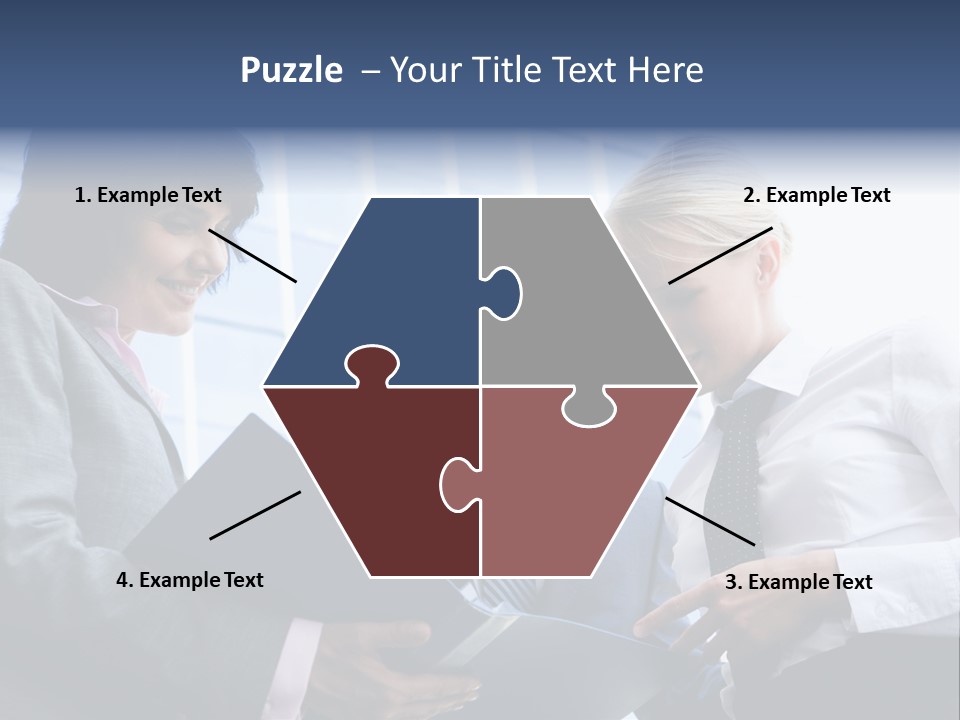 Holding Clipboard Contemporary PowerPoint Template
