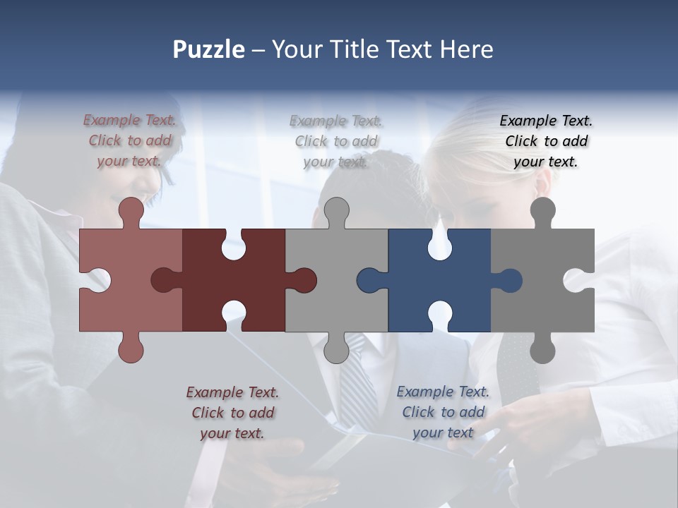 Holding Clipboard Contemporary PowerPoint Template
