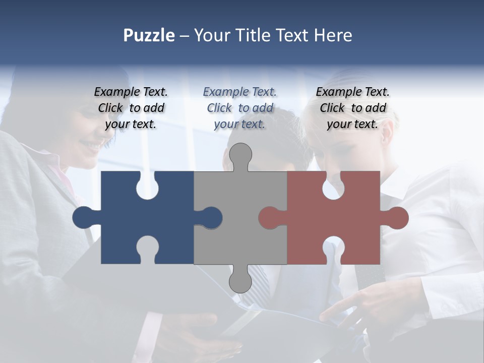 Holding Clipboard Contemporary PowerPoint Template