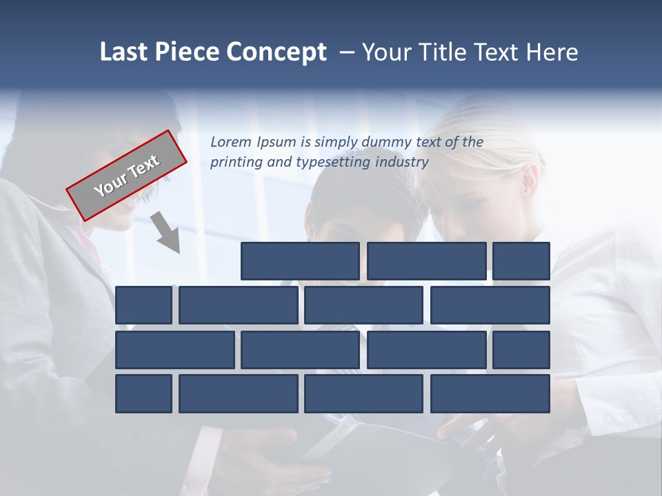 Holding Clipboard Contemporary PowerPoint Template