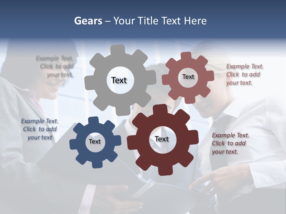 Holding Clipboard Contemporary PowerPoint Template