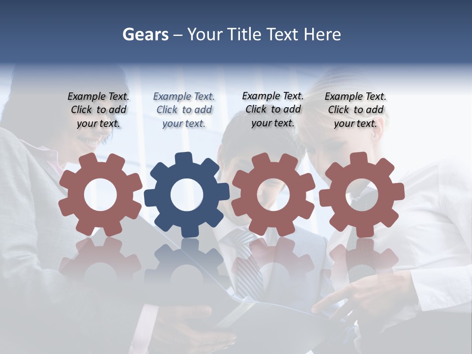 Holding Clipboard Contemporary PowerPoint Template