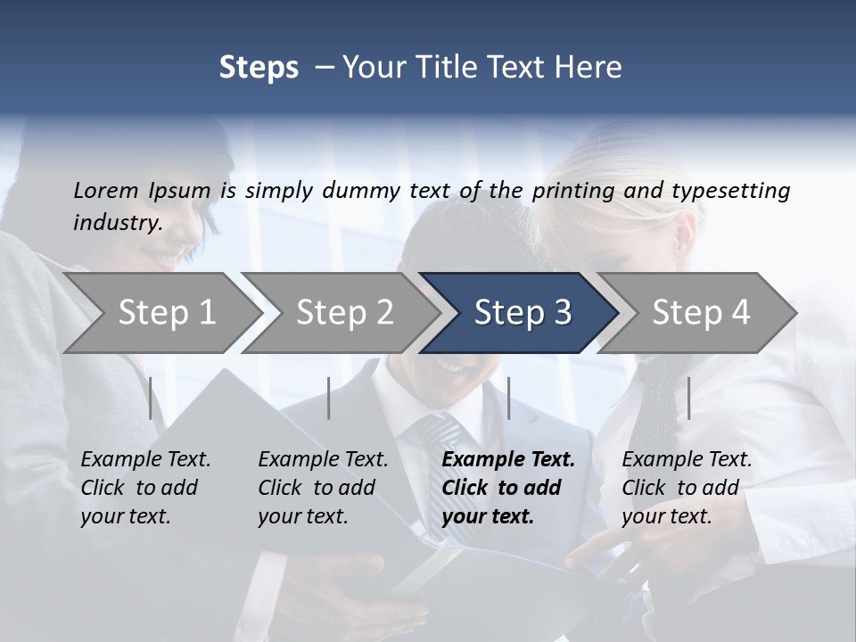 Holding Clipboard Contemporary PowerPoint Template
