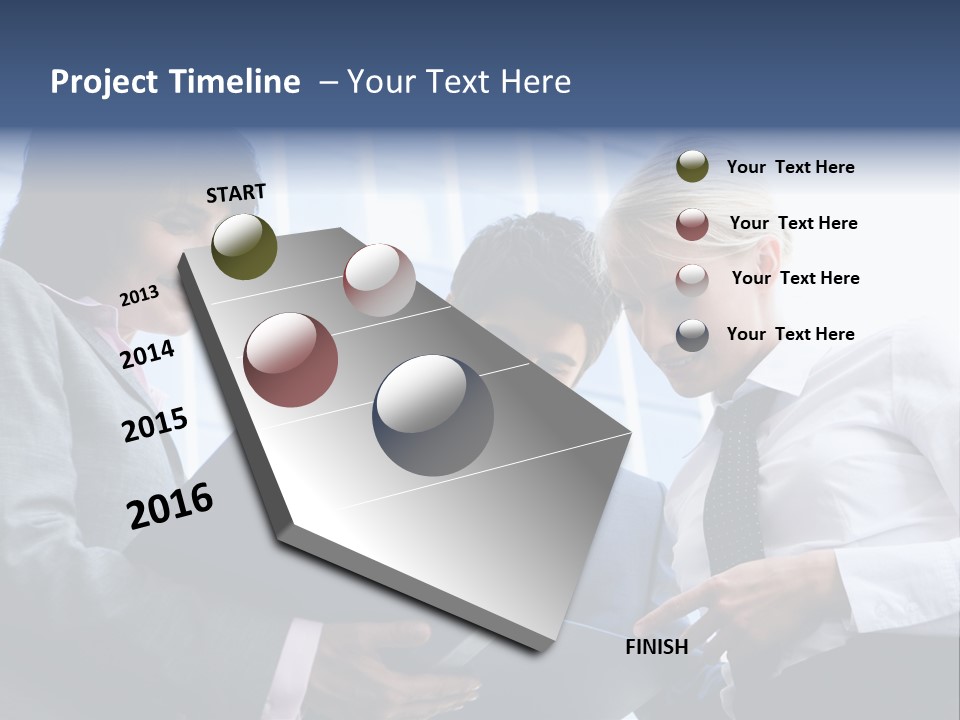 Holding Clipboard Contemporary PowerPoint Template