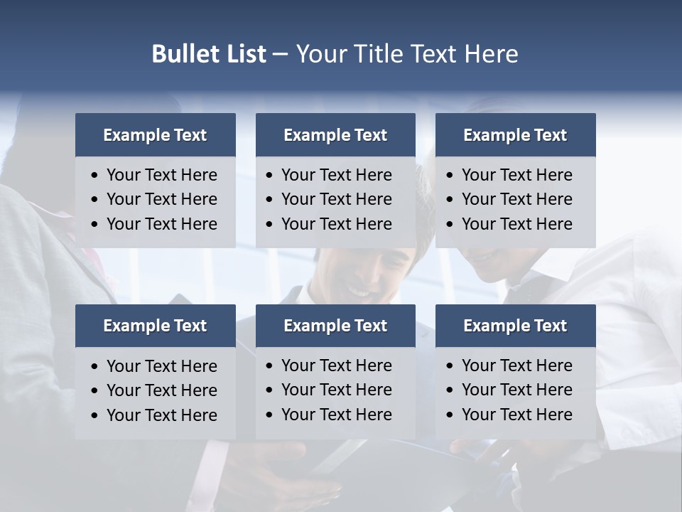 Holding Clipboard Contemporary PowerPoint Template