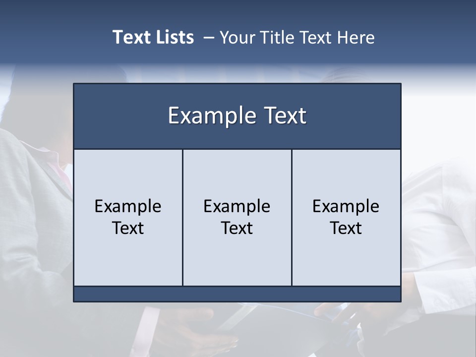Holding Clipboard Contemporary PowerPoint Template