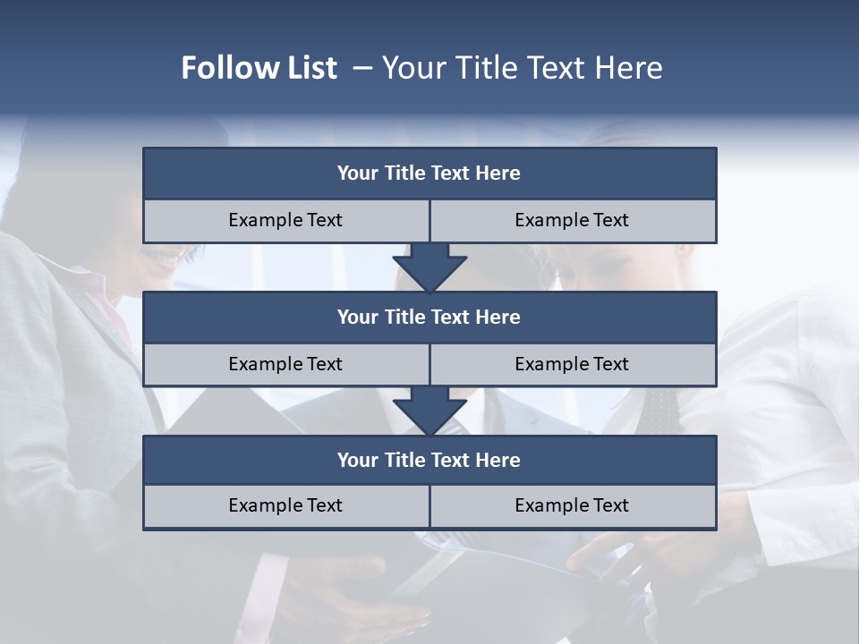 Holding Clipboard Contemporary PowerPoint Template