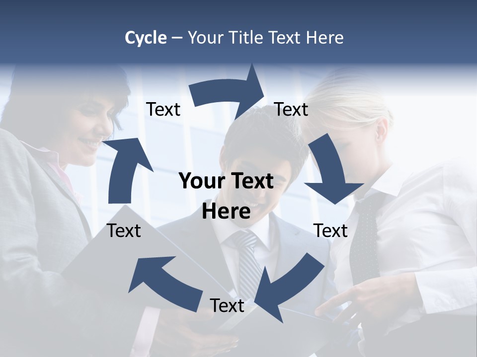 Holding Clipboard Contemporary PowerPoint Template