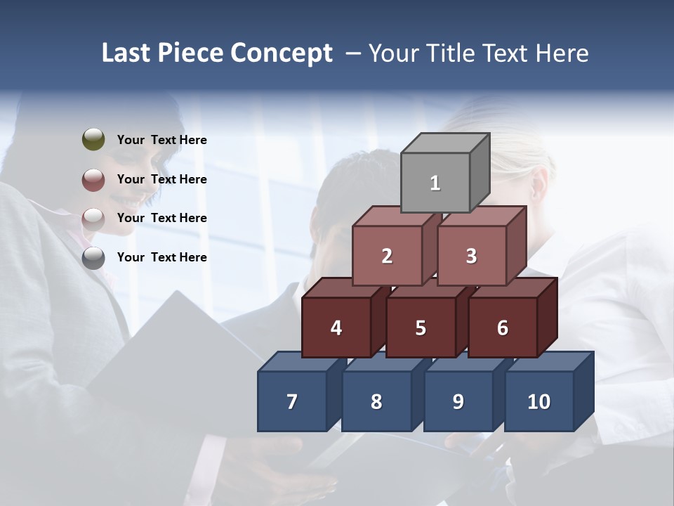Holding Clipboard Contemporary PowerPoint Template