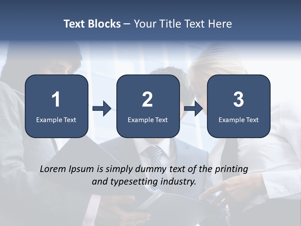 Holding Clipboard Contemporary PowerPoint Template