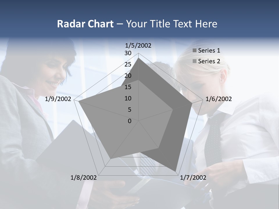 Holding Clipboard Contemporary PowerPoint Template