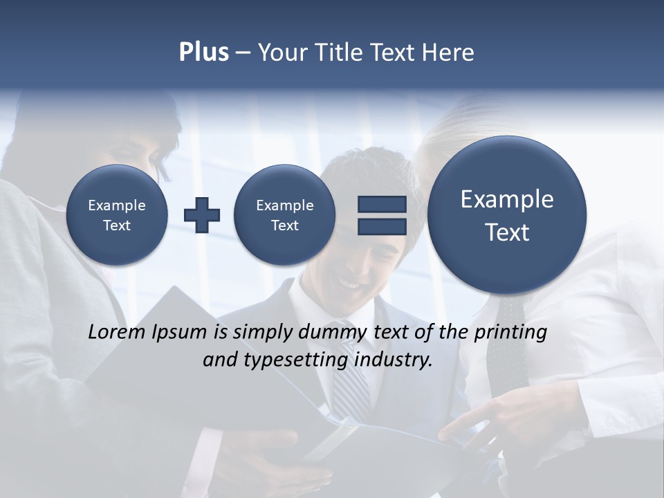 Holding Clipboard Contemporary PowerPoint Template