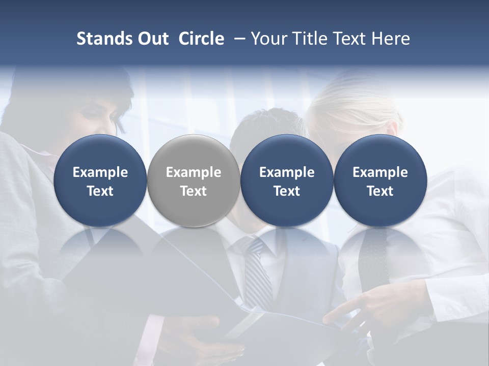 Holding Clipboard Contemporary PowerPoint Template
