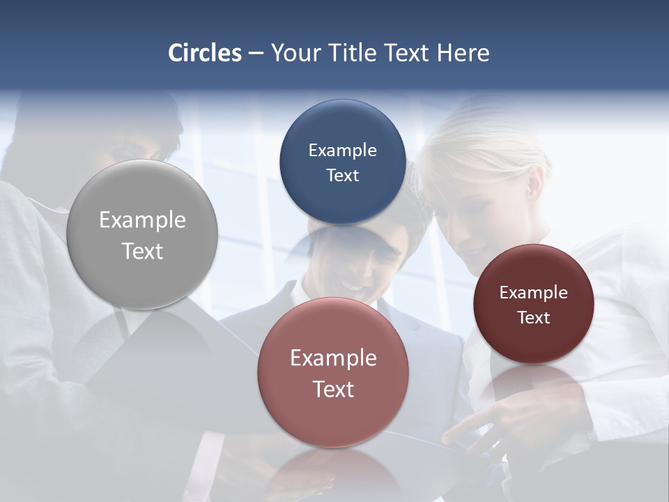 Holding Clipboard Contemporary PowerPoint Template